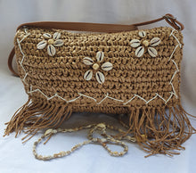 Load image into Gallery viewer, Raffia Daisy Bag Natural
