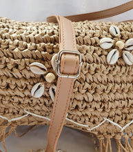 Load image into Gallery viewer, Raffia Daisy Bag Natural
