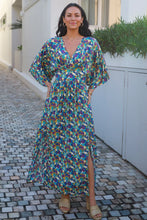 Load image into Gallery viewer, Nikki V-Neck 3/4 Sleeves Maxi Dress  SIZE 8-16
